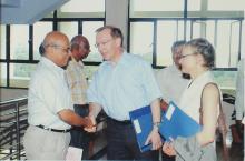 A photograph taken during the visit of delegates from TU-9 German Institutes of Technology