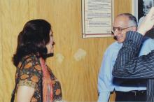 Prof. M. S. Ananth with a delegate, 2006