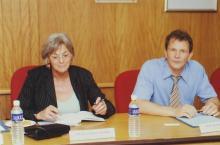 A photograph taken during the visit of delegates from TU-9 German Institutes of Technology