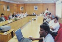 A photograph taken during the visit of delegates from TU-9 German Institutes of Technology