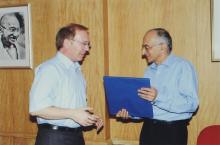 Prof. M. S. Ananth with a delegate, 2006