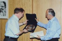 Prof. M. S. Ananth with a delegate, 2006