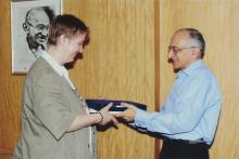 Prof. M. S. Ananth with a delegate, 2006
