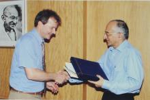 Prof. M. S. Ananth with a delegate, 2006
