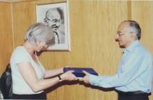 Prof. M. S. Ananth with a delegate, 2006