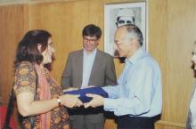Prof. M. S. Ananth with delegates, 2006