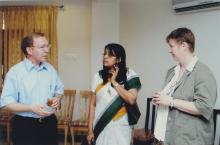 A photograph taken during the visit of delegates from TU-9 German Institutes of Technology