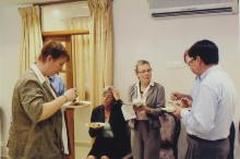 Delegates from Germany having lunch, 2006