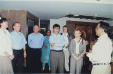 Prof. Ajit Kumar Kolar and Prof. M. S. Ananth with delegates at the Heritage Centre, 2006