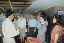Prof. Ajit Kumar Kolar and Prof. M. S. Ananth with delegates at the Heritage Centre, 2006