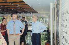 Prof. M. S. Ananth with delegates at the Heritage Centre, 2006