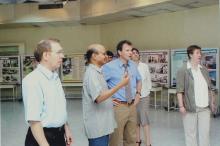 A photograph taken during the visit of delegates from TU-9 German Institutes of Technology