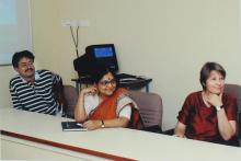 A photograph taken during the visit of delegates from TU-9 German Institutes of Technology