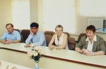 A photograph taken during the visit of delegates from TU-9 German Institutes of Technology