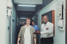 A photograph taken during the visit of delegates from TU-9 German Institutes of Technology