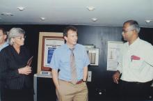 A photograph taken during the visit of delegates from TU-9 German Institutes of Technology