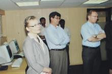 A photograph taken during the visit of delegates from TU-9 German Institutes of Technology