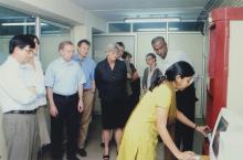 A photograph taken during the visit of delegates from TU-9 German Institutes of Technology