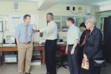 A photograph taken during the visit of delegates from TU-9 German Institutes of Technology