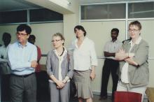 A photograph taken during the visit of delegates from TU-9 German Institutes of Technology