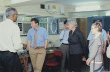 A photograph taken during the visit of delegates from TU-9 German Institutes of Technology