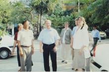 A photograph taken during the visit of delegates from TU-9 German Institutes of Technology