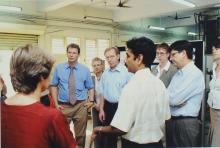 A photograph taken during the visit of delegates from TU-9 German Institutes of Technology