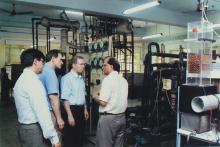 Delegates taking a look at some of the academic facilities at IIT Madras, 2006
