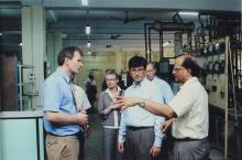Delegates taking a look at some of the academic facilities at IIT Madras, 2006