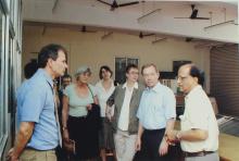 A photograph taken during the visit of delegates from TU-9 German Institutes of Technology