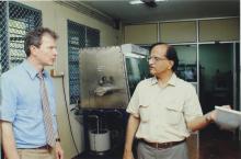 Prof. S. Srinivasa Murthy with a delegate from a TU-9 German Technical University at IIT Madras, 2006