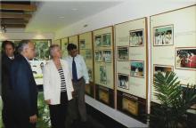 Prof. M. S. Ananth and Prof. Ajit Kumar Kolar with Dr. Annette Schavan at the Heritage Centre, 2008