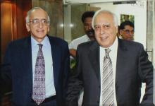 Prof. M. S. Ananth and Mr. Kapil Sibal at the Heritage Centre, 2008