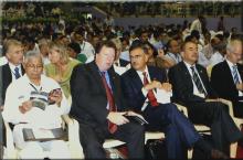 A photograph taken during the celebration of the Golden Jubilee of Indo-German Cooperation In Higher Education, 2008