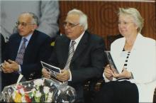 Prof. M. S. Ananth with the distinguished visitors at IIT Madras, 2008