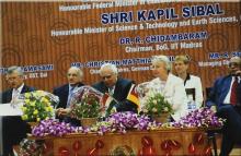 Administrators and distinguished guests at the Student Activities Centre, 2008