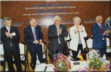 Administrators and distinguished guests at the Student Activities Centre, 2008