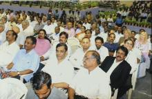 A section of the audience at the Student Activities Centre, 2008