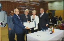 Prof. M. S. Ananth with distinguished guests at the Student Activities Centre, 2008