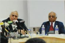 Mr. Kapil Sibal and Dr. R. Chidambaram at IIT Madras, 2008