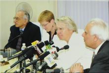 A meeting in progress, 2008