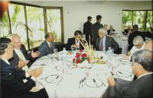 At lunch, 2008
