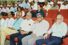 A photograph of a section of an audience at IIT Madras, 2008