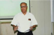 Prof. N. V. C. Swamy addresses a gathering, 2008