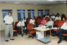 A presentation in progress at IIT Madras, 2008