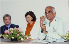 Dr. V. Kalyanaraman addresses a gathering at IIT Madras