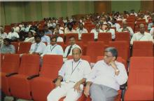 A section of an audience at an event