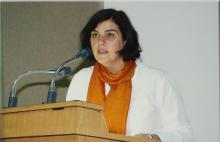 A speaker addresses an audience at IIT Madras