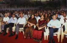 A section of the audience at an event