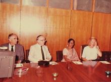 Dr. Jaya Indiresan with distinguished guests at IIT Madras